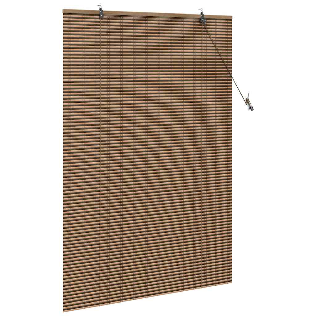 Window Blind Geometric Brown 120 x 160 cm Bamboo